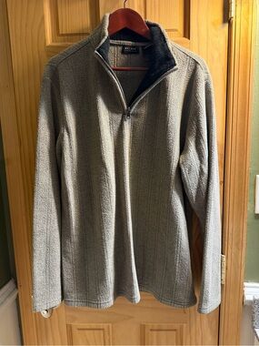 Axcess Gray Quarter-Zip Men's Sweater Jacket